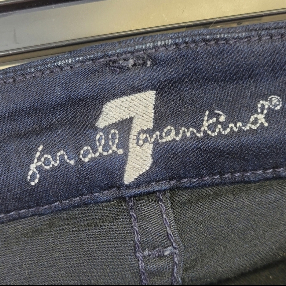 7 For All Mankind Kimmie Bootcut Blue Jeans Size 24 - Picture 6 of 9